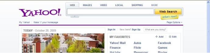 New Yahoo! Search Box